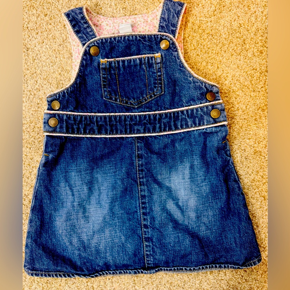 Gap Denim overall skirt